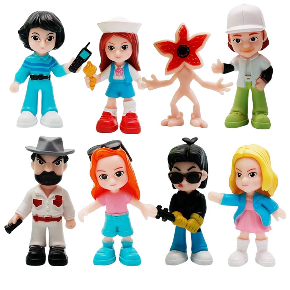 6-8pcs/set Anime Figure Style Dolls Man-eating Flower Toys Figurine PVC Anime Figures Collection Cute Toys  Christmas Gifts