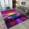 JDMs GTR Flag Car Pattern Carpet Decoration Room Home Outdoor Decor Racing Rug Non Slip Washable Game Style Floor Mat