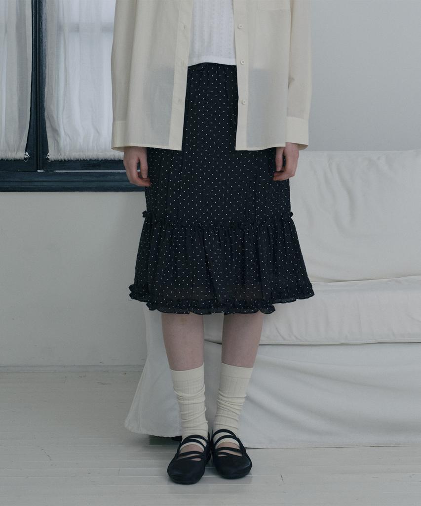 Jucy Judy Dot Frill Tiered Skirt J1Sk322E