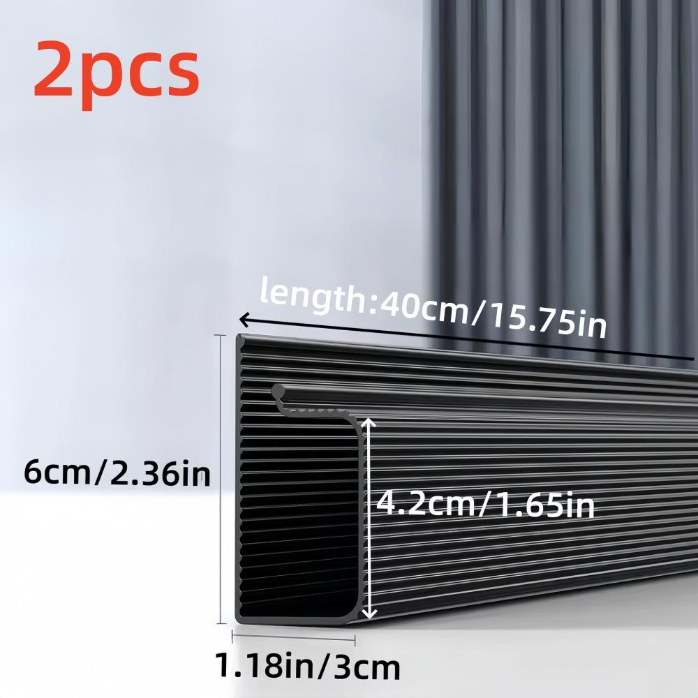 2pcs 40cmX6cm Cable Management Under Desk Channel Cable Raceway Cord Hider Desk Cable Tray No Drilling for Home Office Wire