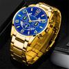 Watch Four-Piece Men'S Watch Steel Belt Men'S Quartz Watch Men'S Matching