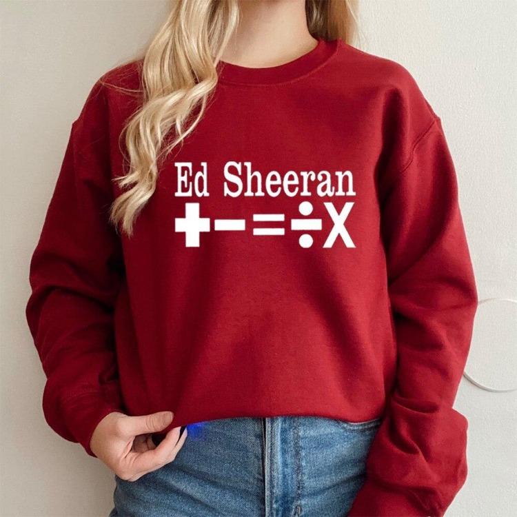 Ed Sheeran Music Concert Singer Inspired Unisex Crewneck Pullover Sweatshirt Winter Hoodie Casual Comfortable Top Fans Gift