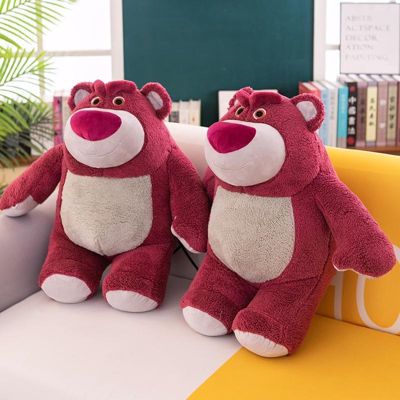 Cute Strawberry Bear Plush Toy Soft Stuffed Animal Doll For Kids/girls