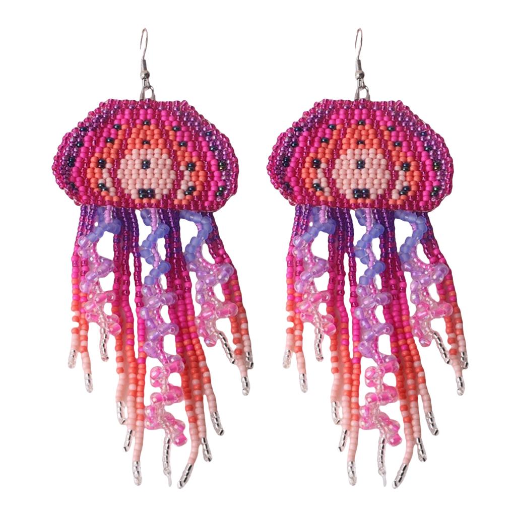 Unique Bohemian Tassels Earrings Featuring Handmade Beads Fashion Ear Jewelry Perfect for Festivals and Parties