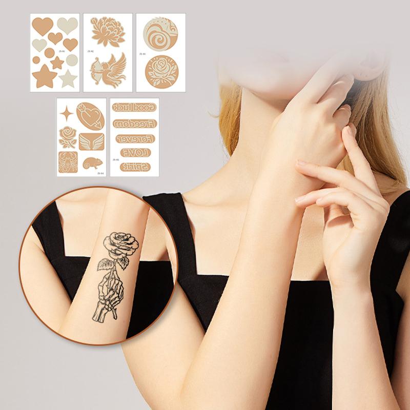 15 Sheets Tattoo Cover Up Patch Tattoo Masking Tape Ultra Thin Patch For Tattoo Scar And Birthmarks Invisible Waterproof Skin