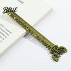 Classical Charm Bookmark Butterfly Ginkgo Ruler 2 in 1 Metal Measuring Page Marker