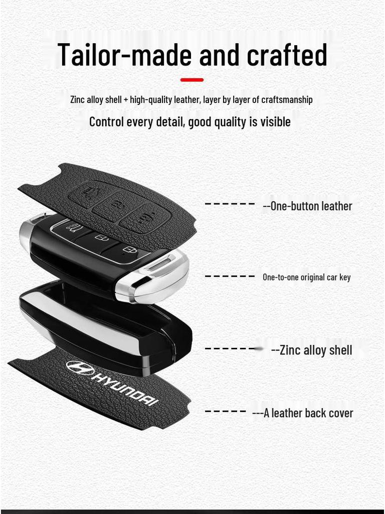 Hyundai Ix35 Key Case for Mingtu, Langdong, Lingdong, Elantra, Rina, Yue Na, Tucson, Fiesta Cars