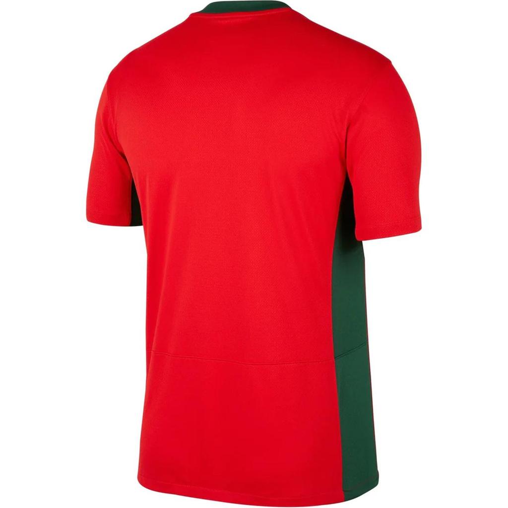 Nike Portugal 2023 Stadium Home Graphic Print Crew Neck T-Shirt Men Tops Red DR3964-600