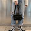 Korean Pure Color Canvas Shoulder Bag Zipper Multifunctional Messenger Bags Canvas Mobile Phone Bag Student