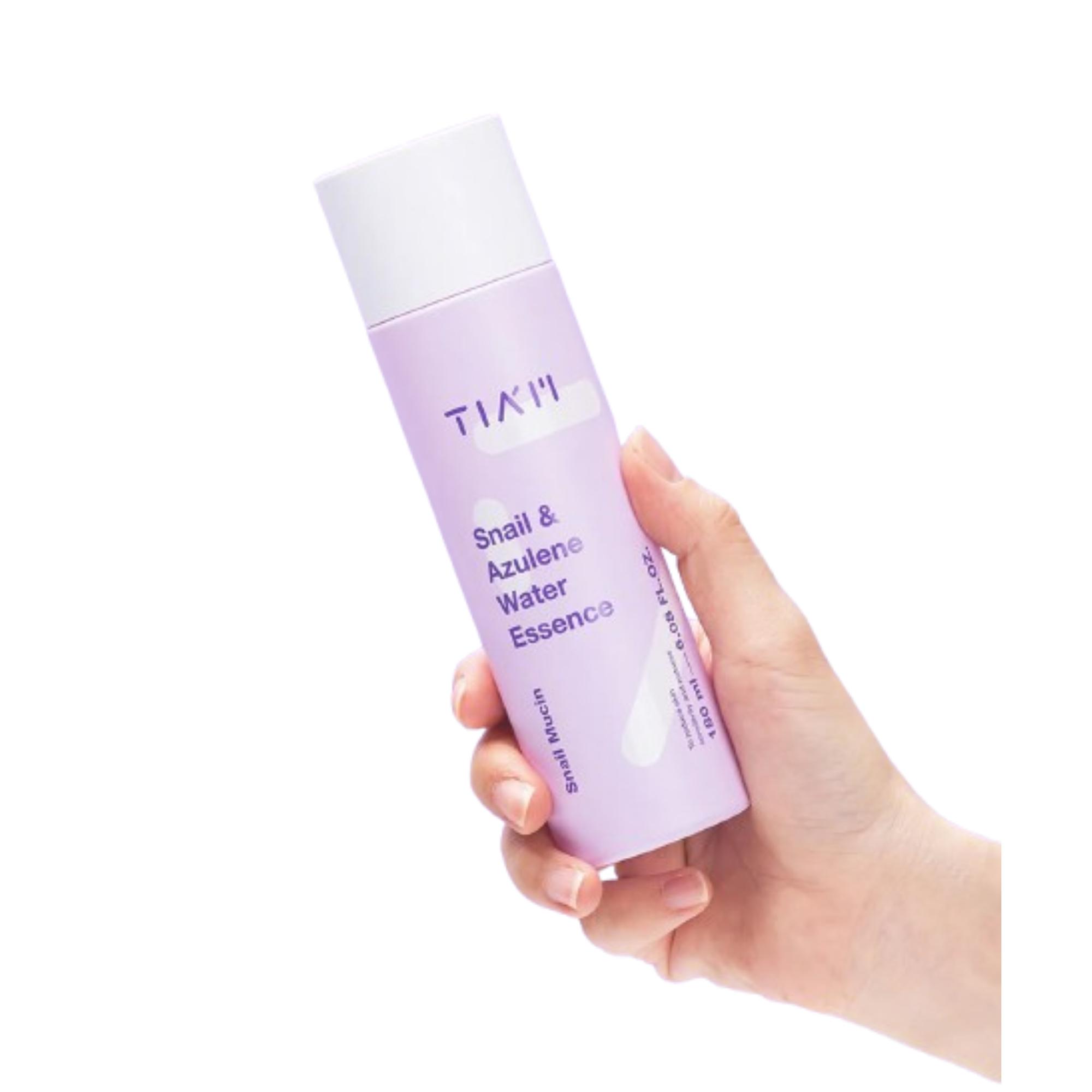 TIAM Snail Azulene Water Essence Hydration Glass Skin 180ml