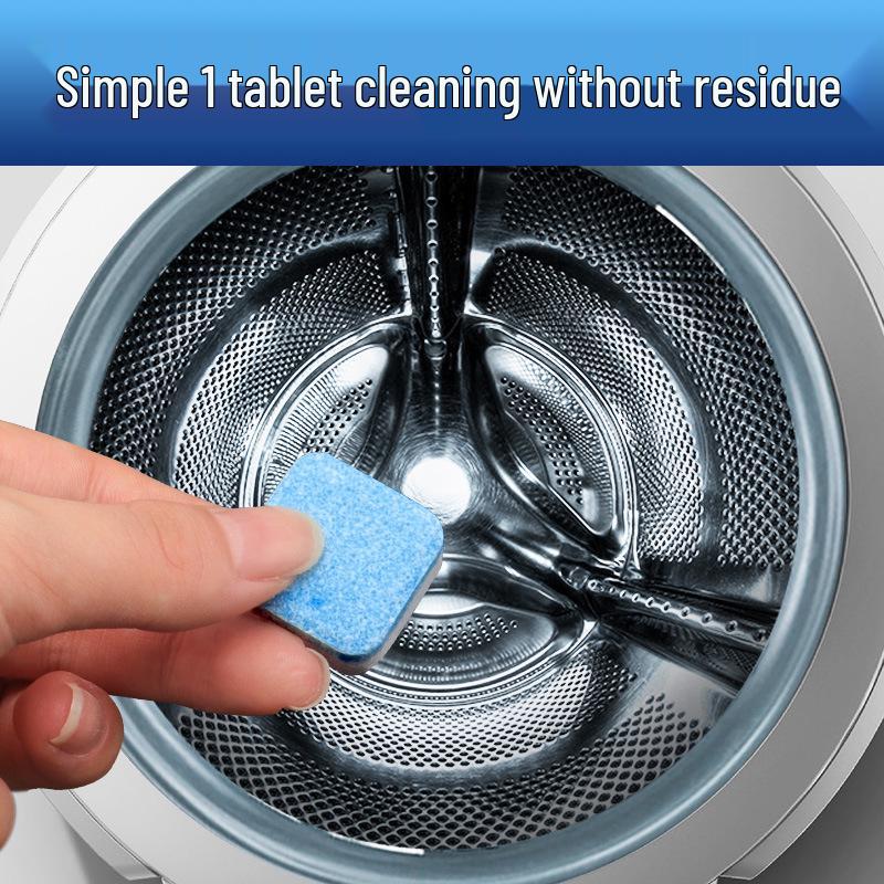 Effervescent Washing Machine Tub Cleaner Tablets for Front & Top Load - Stain and Odor Remover