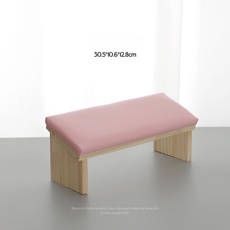 

Подушка для ногтей из мягкого дерева Подушка для рук Подушка для рук Подушка для подлокотников Держатель для подлокотников для ногтей розовый