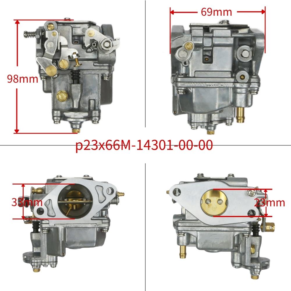 66M-14301-00 Outboard Carburetor For Yamaha 4-Stroke 15HP F15 Motor Engines 66M-14301-10 66M-14301-11 66M-14301-12 18-34600 66M-14301-00