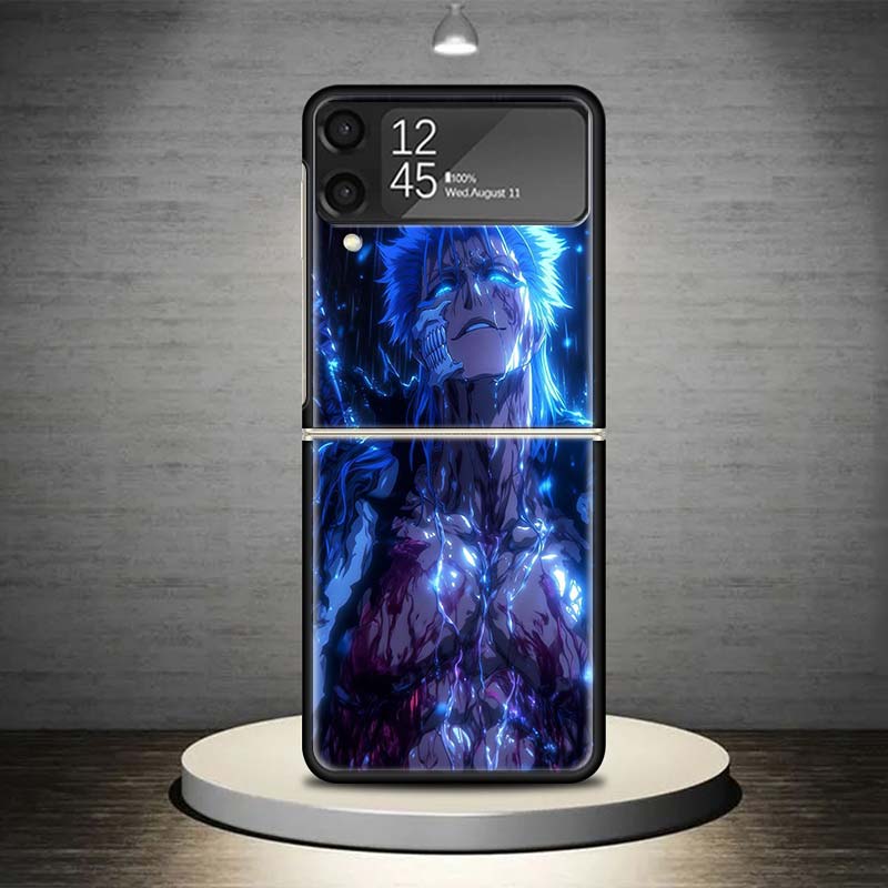 Grimmjow 6 Bleach Phone Case For Samsung Galaxy Z Flip 7 6 5 4 3 5G Shockproof Cover Z Flip7 Flip6 ZFlip5 Flip3 Flip4 Luxury She
