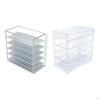 5 Layers Acrylic Eyelashes Storage Box with Dust Cover False Organizer Container