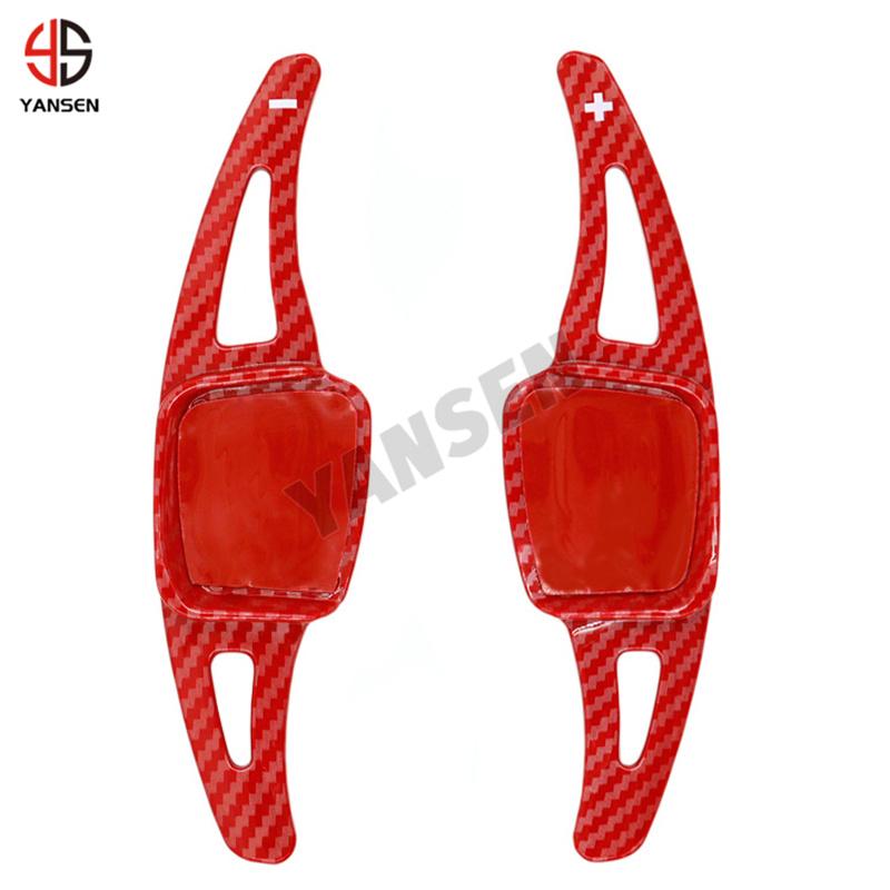 Paddle Shifter for VW Golf 8 MK8 R GTI R Line Tiguan Passat Atlas CC Steering Wheel Paddle Shift Carbon Sticker Accessories