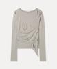 MIXXO Slit Wrap Long Sleeve T-Shirt Re Lwg32Ss_Miwlwg52Qs