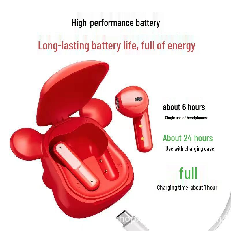 Violent Bear T58 Mini Bluetooth Headset: High-Value Cartoon Ornament Sports Earbuds