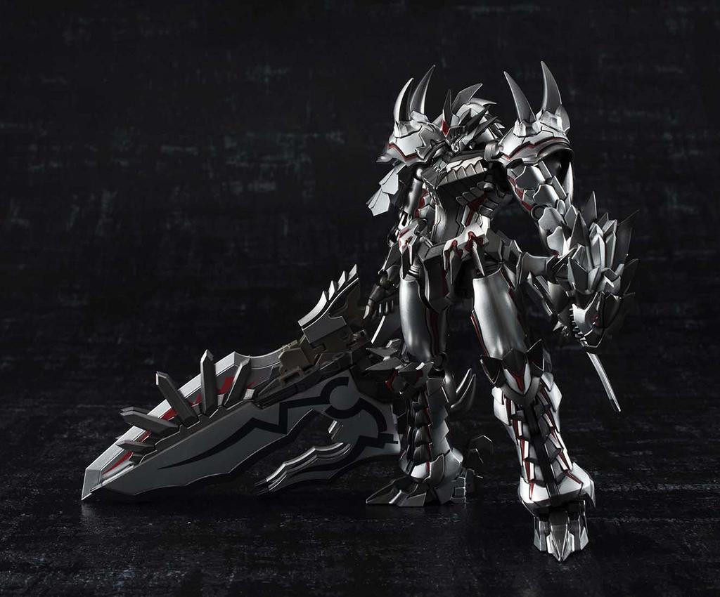 TAMASHII NATIONS Chogokin Ka Signature Monster Hunter Transforming Rathalos Rare Species Weathered Silver 150mm ABS PVC Painted Movable Figure G-Rank