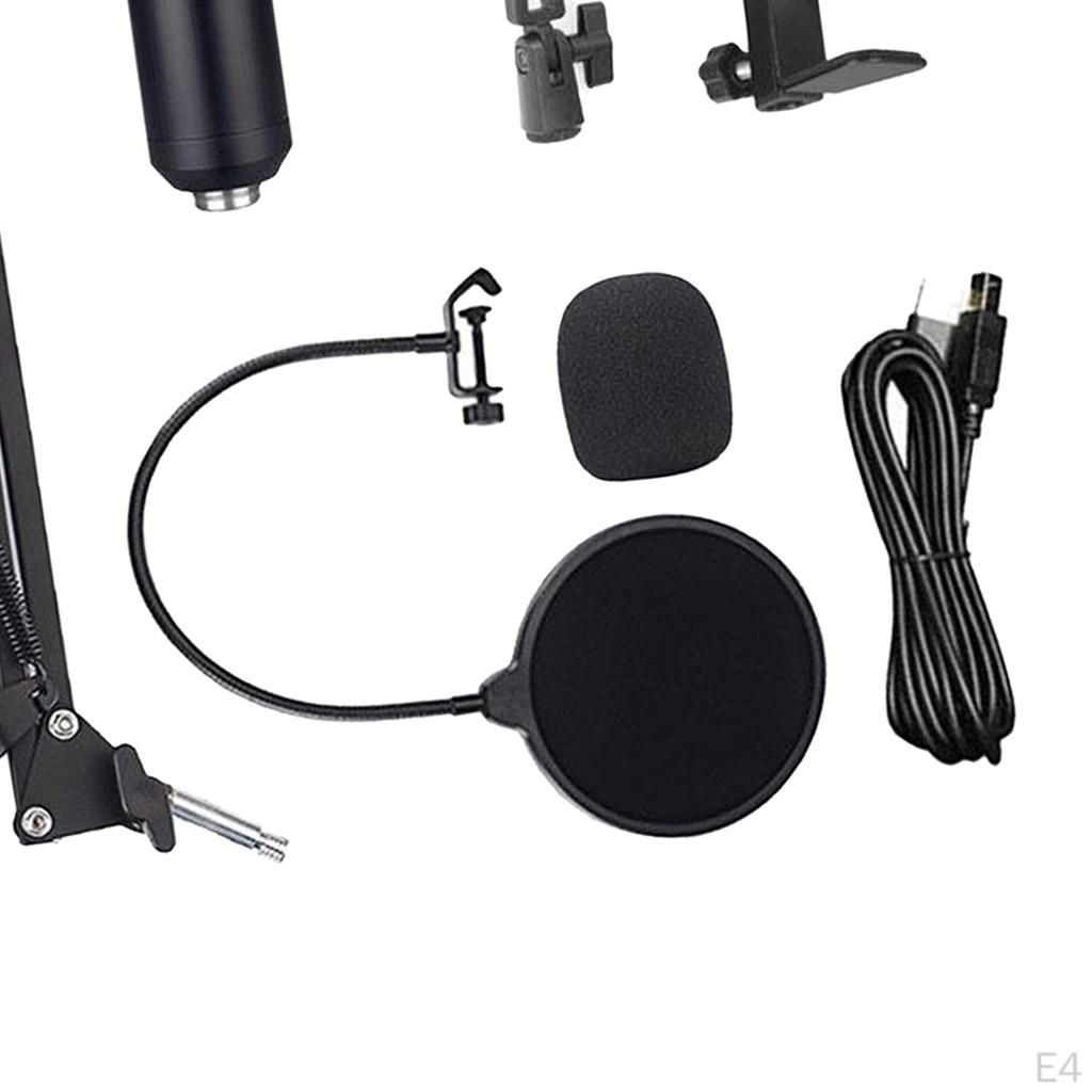 Podcast Kit, USB Condenser Studio Microphone, Interface,