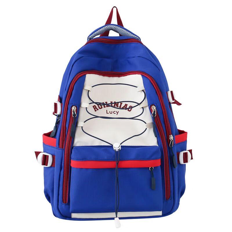 Lightweight Large Capacity Student School Backpack One Size