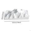 Ornament Snow Mountain Statue Collection Plaster Photo Props Artwork Figurine for Bookshelf Desktop