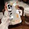 Cartoon Animal Mobile Phone Case Student Application Iphone15 Silicone Soft Case Apple 16 All-inclusive 17 Transparent Case Wholesale