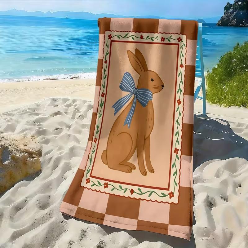 Cute Dog Print Beach Towel I Love My Dog Cartoon Puppy Towel Soft Absorbent Quick Dry Towel for Dog Lovers 50X100cm &1pc
