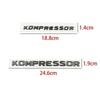 3D ABS Kompressor Buchstaben Auto Heckklappe Kotflügel Emblem Abzeichen Autoaufkleber Decals Für C230 C200 C180 SLK CLK 200k SL CLS