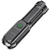Powerful LED Flashlight Anti-Slip High Power Flashlight Waterproof Super Bright Flashlight USB Charging for Outdoor Camping Use
