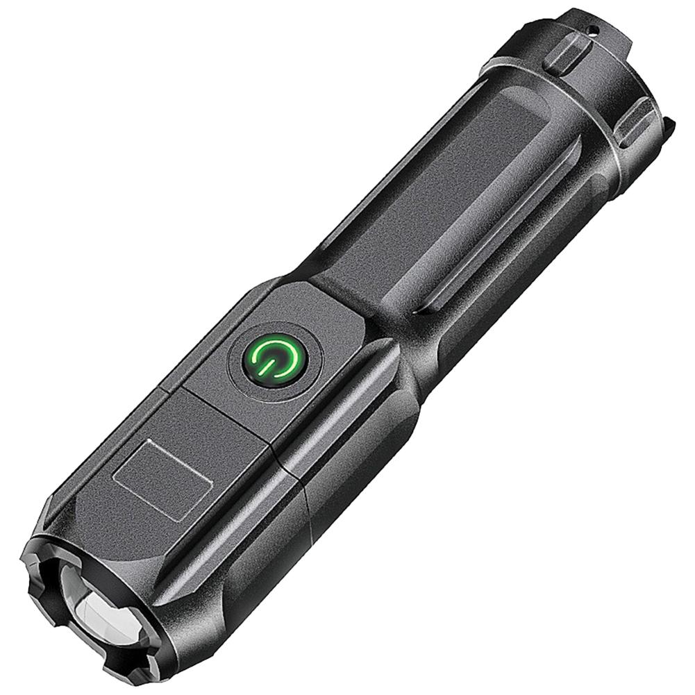 Powerful LED Flashlight Anti-Slip High Power Flashlight Waterproof Super Bright Flashlight USB Charging for Outdoor Camping Use