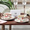 WOOCH Ceramic Couple's Cup and Saucer Gift Set