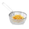 Fry Baskets Stainless Steel Frying Basket for Household Oil Separation Small Frying Basket for Draining Water French Fries Fried