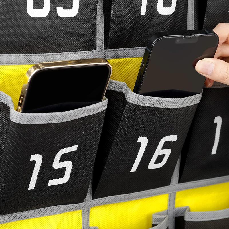 Wandmontierter Telefonorganizer Mehrere Taschen 24 Fächer Hängende Tasche für Lagerung im Klassenzimmer oder Büro