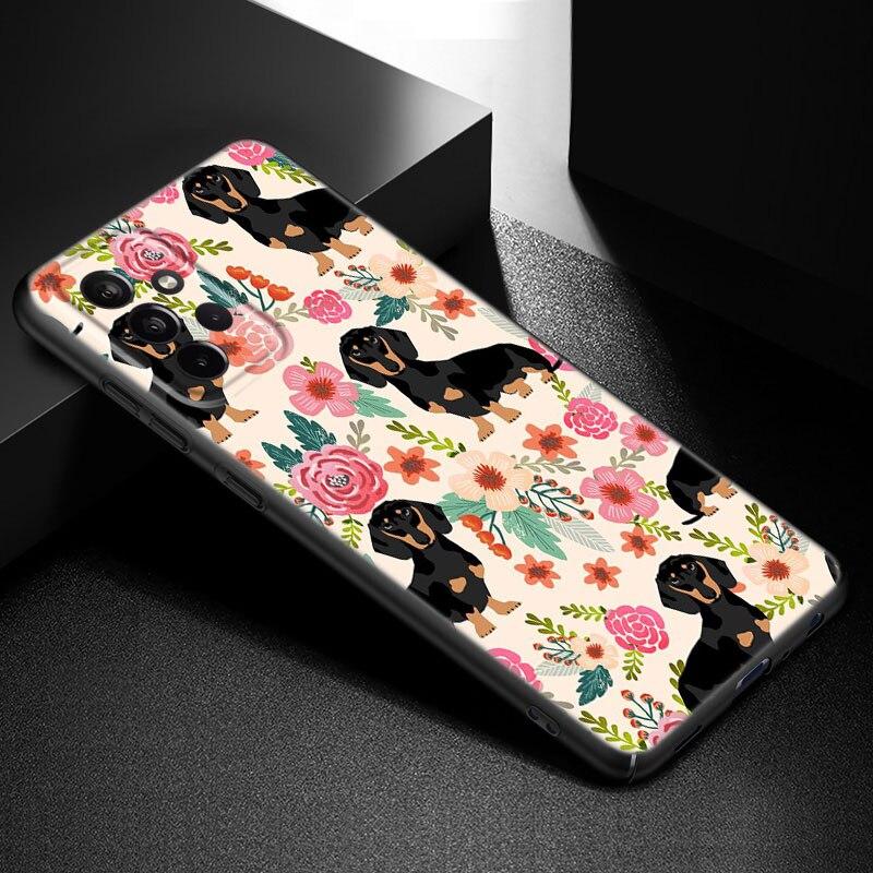 

Чехол для телефона с милой мультяшной собакой такса для Samsung A21 A30 A50 A52 S A13 A22 A32 A33 A53 A73 5G A11 A12 A31 A51 A70 A71 A72 Samsung A33 5G