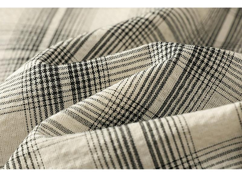 Chic Plaid Sleeveless Wood Ear Trim Vest - Summer 2025 Women's Fashion