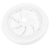 Ceiling Fan with Light White Outer Ring APP Remote Control Timer Flush Mount 360 degrees  Oscillating Stepless Dimming