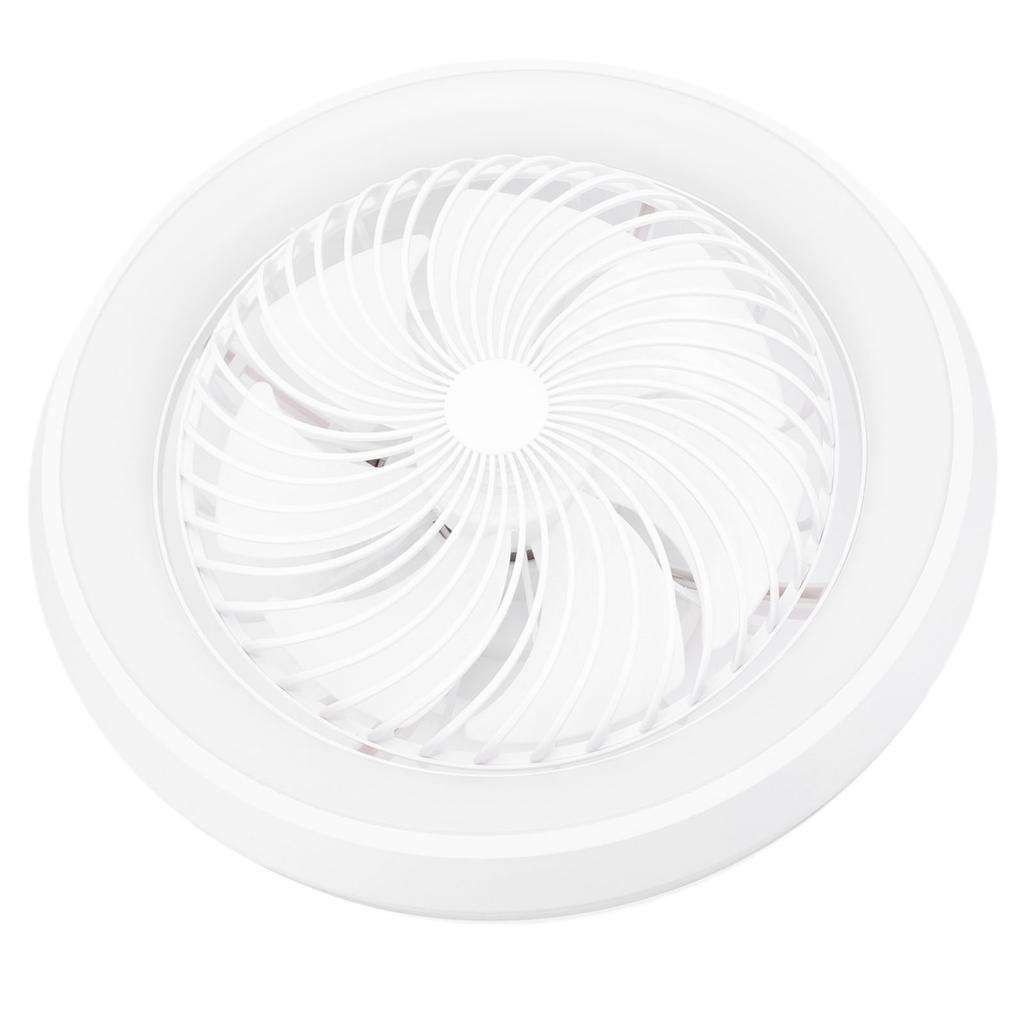 Ceiling Fan with Light White Outer Ring APP Remote Control Timer Flush Mount 360 degrees Oscillating Stepless Dimming