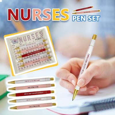 Lot de 5 Stylos Amusants Stylo à Bille Papeterie Apprentissage Bureaux Papeterie Stylo 50ML
