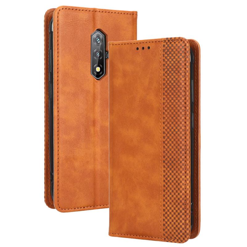 

Відкидний чохол для Blackview BV5200/BV5200 Pro/BV7200/BV7100/BV5500 Pro [Flip Vintage Leather] Міцний шкіряний чохол for Blackview BV7200 коричневий