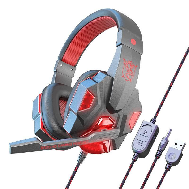 Light Mounted Head Sensing Wired Headphones For Comfortable Gaming Esports In
