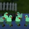50Pcs Glow in The Dark Duck Resin Animal Statue Adorable Compact Desktop Decor for Home Office Garden Courtyard Resin Animal