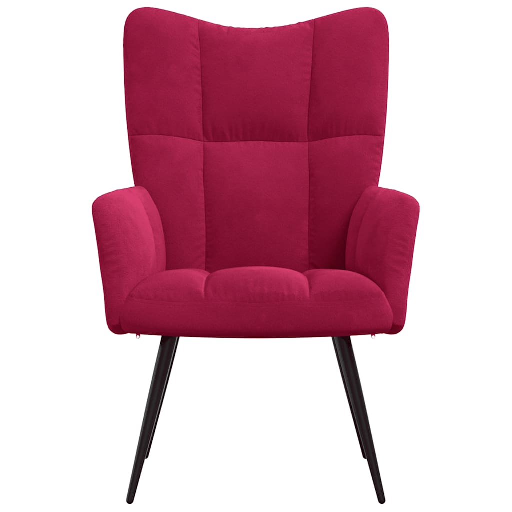 Red Wine Velvet Recliner