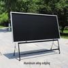 Large Wooden Blackboard with Stainless Steel Stand