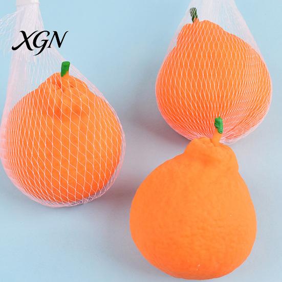 Desk Stress Relief Toy 1/2/3/Pcs Orange Squeeze with Mesh Bag Relieving Dekopon Fruit-shaped Tangerine Stretchy Anti-anxiety Simulation Fruit Sensory