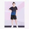 Women's Summer Mesh Sportswear Set - Quick-Dry Short Sleeve T-Shirt for Outdoor Running and Fitness