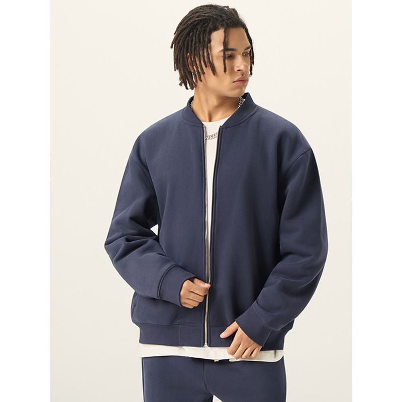 Baseball Collar Jacket for Men, Fleece-Lined, 2025 New Spring and Autumn Youth Trendy American Style Zip-Up Cardigan Sweatshirt for Men