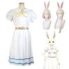 Haru Beastars Anime Cosplay Costume White Rabbit Fancy School Uniform Wig Suit