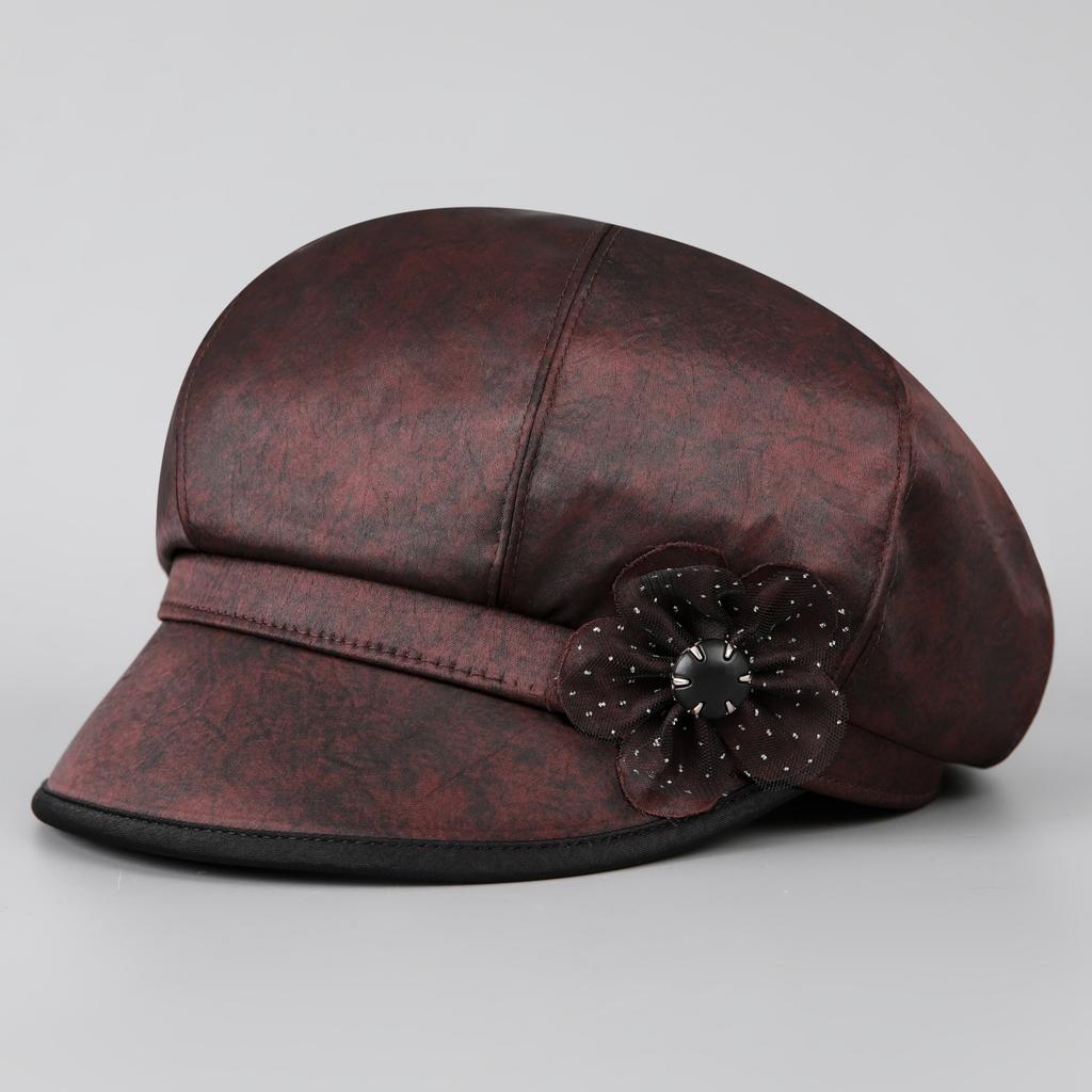 In the Elderly Hat Female Spring and Autumn Day Mother Cap Thin Cloth Hat Old Man Hat Grandma Old Lady Octagonal Hat
