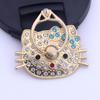 Fingerringhalterung Drehbar Cartoon Strass Anti-Fall 360-Grad Kitty Metall Handyhalter